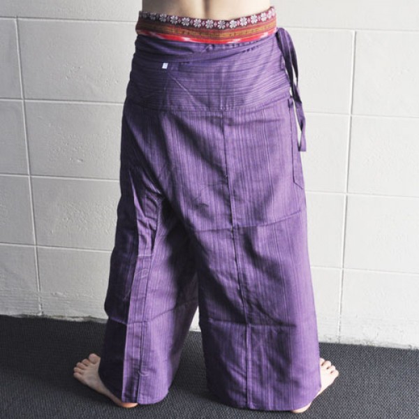 Thai Fisherman Pants - Purple Cotton