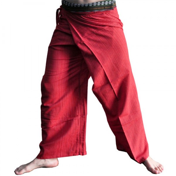 Harem Pants Fisherman Pants Men's Japanese Style Pants One Size Two Tone Red