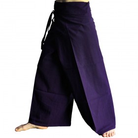 3/4 Length Fisherman Pants - Maroon Cotton